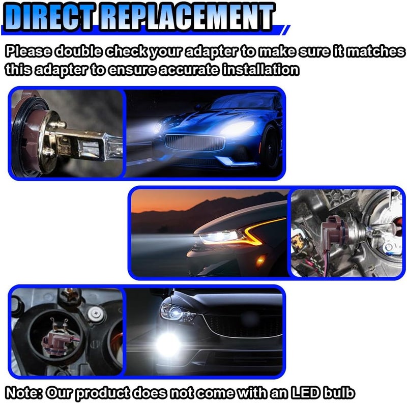 BDZMC 4PCS 3156 3157 Pre-Wired Harness Sockets, LED Bulbs Socket Adapter Pigtail Connector, Socket Connector Harness, Fits for Turn Signal Bulb Brake/Tail Light/DRL Lamp (4Pack) - Image 5